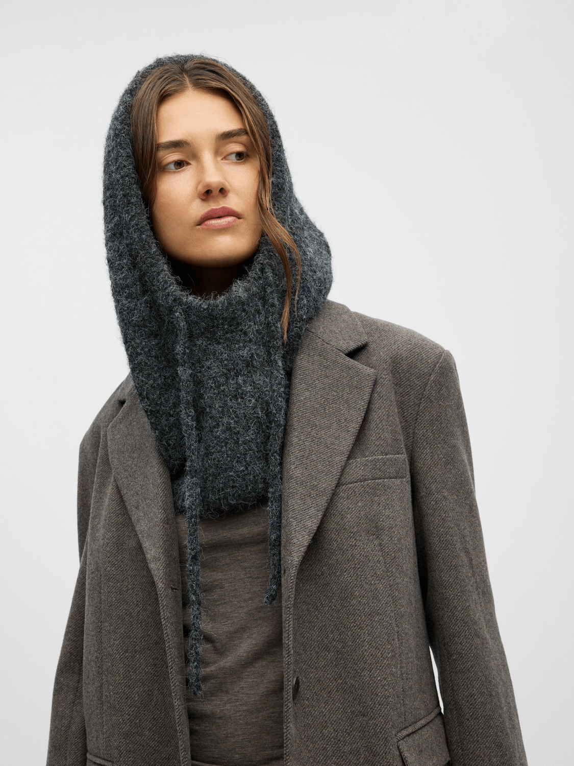 OBJMILU Hat - Dark Grey Melange - VERO MODA & VILA Bergvik